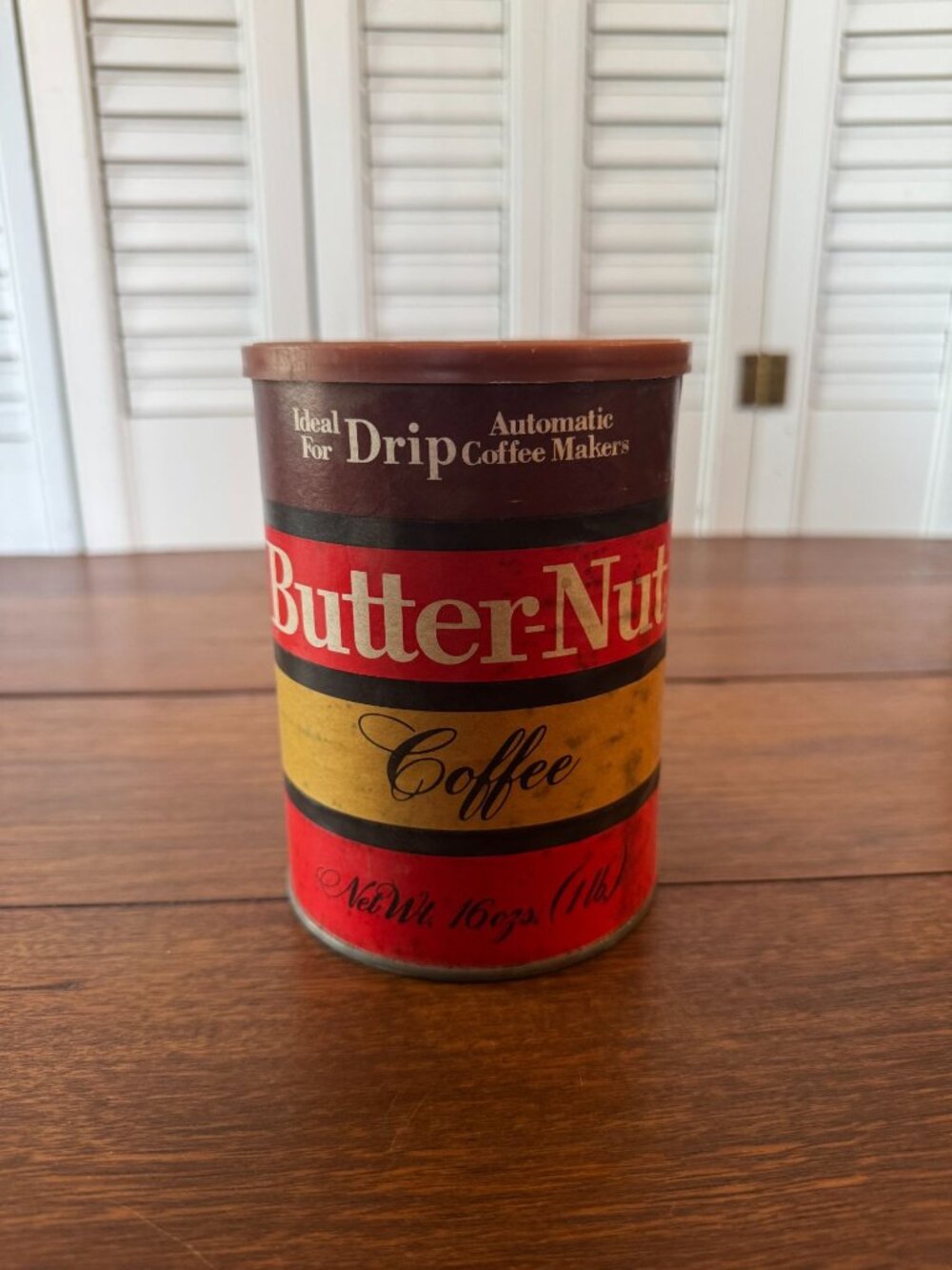 Vintage Butter-Nut Coffee Can Coca-Cola Foods Division With Lid-Empty